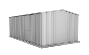 Absco 5.96mW x 3.00mD x 2.06mH Three Door Workshop Shed - Zincalume - Shed City